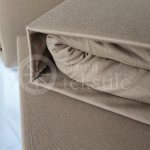 Jersey fitted sheet (beige)
